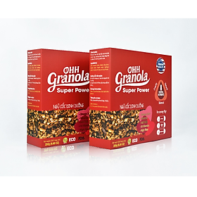 Combo 2 hộp Ngũ cốc Ohh Granola dòng Supper Power 500gram