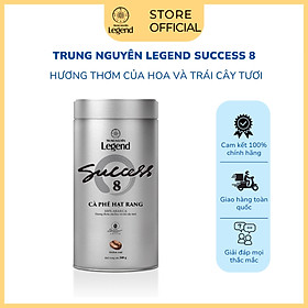 COMBO 2 Lon Cà Phê Hạt Mộc Trung Nguyên Legend Success 8- 100% Arabica – Lon 340g – Hương Hoa Trái Cây Tươi- Pha máy