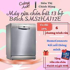 Mua Máy rửa chén bát độc lập Bosch SMS2HAI12E (Series 2) - 13 bộ chén đĩa - 6 chương trình rửa - Hàng Chính Hãng