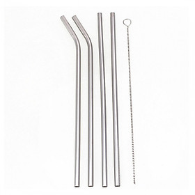 Mua Bộ 4 Ống Hút Inox (Ống Hút Thép)
