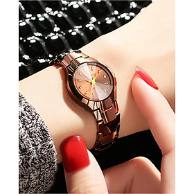 Đồng hồ nữ thời trang dây đá mặt đá R-Ontheedge RZY006 mặt nhỏ sang trọng chống nước chống xước