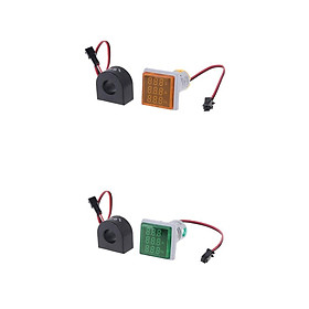 2 Pieces LED Digital Hertz Meter Voltage Current Frequency Indicator