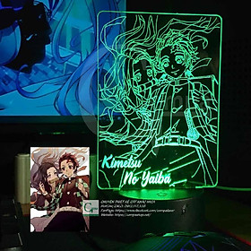 Mua Đèn Ngủ Kimetsu No Yaiba Nezuko Kamado x Tanjiro Kamado AKNY9904 16 MÀU TÙY CHỈNH COMPASHOP