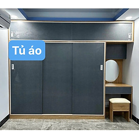 Mua Tủ áo lùa Juno Sofa  kèm bàn trang điểm thi công tận nhà ngang 2m5 x cao 2m3 x 50 cm.