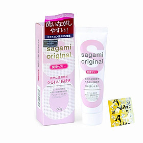 Hình ảnh Gel Bôi Trơn Cao Cấp Sagami Original (60g) + Tặng 1 Bao Cao Su Sagami