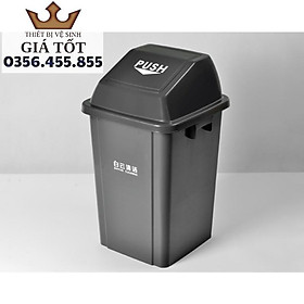 Mua Thùng rác nhựa nắp lật Baiyun 60L - hàng nhập khẩu