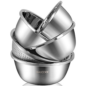 Bộ Rổ Thưa Bát Thép 304 Không Gỉ Maxcook (4 Món)