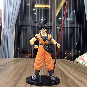 Mô Hình Songuku Cầm Gậy. Mô Hình Dragon Ball. Sản phẩm làm từ nhựa PVC đặc siêu xịn và đầm tay. Bày Taplo ô tô, tủ sách, decor trang trí phòng khách, bàn làm việc. Đồ chơi làm quà tặng cho trẻ em cực kỳ thú vị