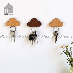 Mua Móc nam châm hình mây bằng gỗ treo chìa khoá khoá tiện dụng