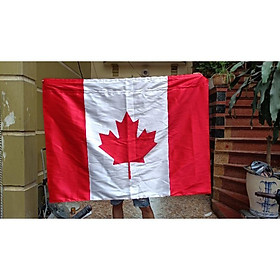 Quốc kỳ Canada 1x1,5m in chuyển nhiệt may theo yêu cầu
