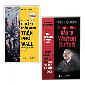 Hình ảnh Combo 2 cuốn sách khởi nghiệp hay: Bước Đi Ngẫu Nhiên Trên Phố Wall + Phương pháp đầu tư Warren Buffett (tặng kèm bookmark thiết kế aha)