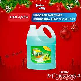 Nước lau sàn Clara hương hoa rừng thơm ngát can 3,8kg