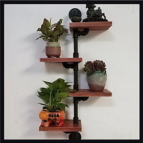 Kệ ống nước 4 tầng mini trang trí không gian phòng khách, phòng ăn phong cách châu Âu