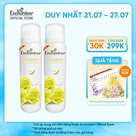 Combo 2 Xịt khử mùi Enchanteur Charming/ Sensation/ Delightful/Romantic/Magic 150ml/Chai