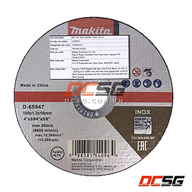 Đá cắt mỏng cho Inox 100x1.2x16mm Makita D-65947 | DCSG