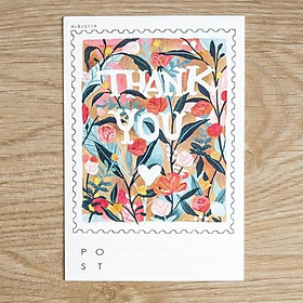 Postcard "Thank you" giấy dày l bưu thiếp cảm ơn | thiệp l Zip A1