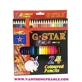 Bút chì màu G Star 24 màu (Hộp)