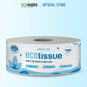 Giấy vệ sinh giấy cuộn cao cấp Ecotissue cuộn lớn 700gr thấm hút tốt mềm
