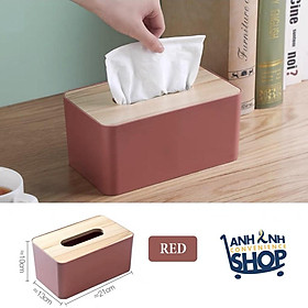 Mua Hộp Đừng Giấy Ăn Nắp Gỗ Chất Liệu Chống Nước