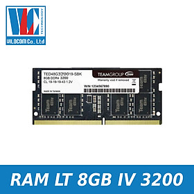 Mua Ram Laptop 8GB DDR4 Buss 3200 Teamgroup - Hàng Chính Hãng