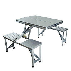 Mua Bộ bàn ăn xếp gọn du lịch 4 người nhôm cao cấp siêu nhẹ JS01