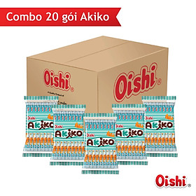 Combo 10 gói Oishi Snack Que Nhân Phô Mai Akiko 160g gói 20 que