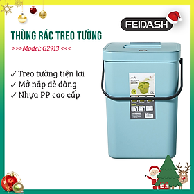 Mua Thùng Rác Treo Tường   Treo Tủ Bếp FEIDASH - Thiết Kế Nắp Gài Mép Thùng  Thùng Có Móc Cài Cánh Tủ  Bắt Vít Hoặc Dán Tường Tiện Dụng