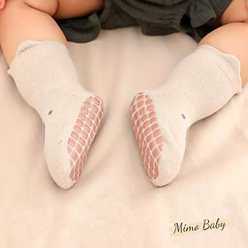Tất vớ cổ viền in hình thú chống trơn trượt đáng yêu cho bé T45 Mimo Baby