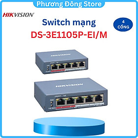Mua Bộ chia HIKVISION Smart Switch PoE 4 cổng DS-3E1105P-EI/DS-3E1105P-EI/M - Hàng chính hãng