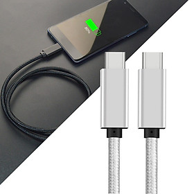 Braided Nylon  to  USB 3.1  Cable 100W PD Fast Charging 1 Meter