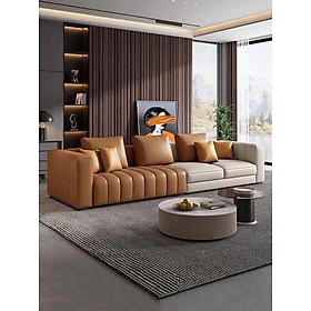 Sofa băng da Mix Colour model 2025 Tundo Kích thước 2m5