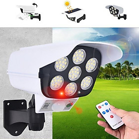Mua Đèn Năng Lượng mặt Trời Giả Camera Chống Trộm Cảm Ứng Tự Động Bật  Tắt  Có Điều Khiển 3 Chế Độ Sáng Siêu Sáng