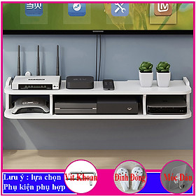 Mua kệ wifi treo tường 2 tầng  kệ trang trí tivi  đặt đầu thu kỹ thuật số  ổ cắm điện  đồ trang trí - a31