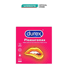 Bao Cao Su Durex Pleasuremax 3 cái/Hộp