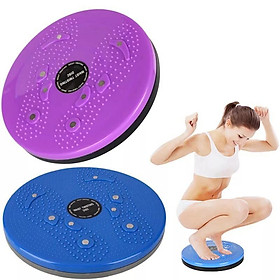 Hình ảnh Đĩa xoay giảm eo 360 độ, bàn xoay lắc massage tập bụng eo thon, tập gym tại nhà đường kính 25cm