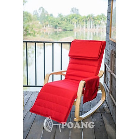 Ghế thư giãn | POANG ROCKING CHAIR | plywood óc chó/bạch dương | đỏ | R67xS162xC86 cm