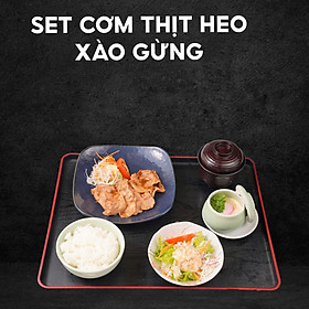 SET CƠM THỊT HEO XÀO GỪNG