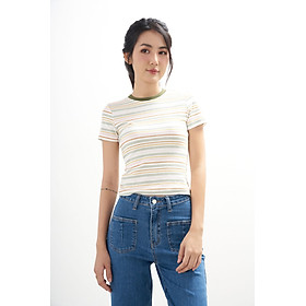 DOTTIE - Áo thun tay ngắn phối màu - Nhiều màu - T0758