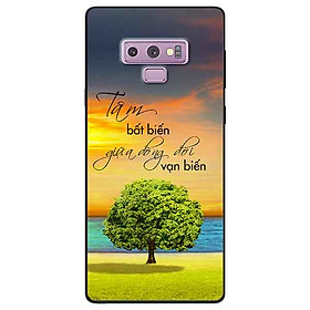 Ốp lưng in cho Samsung Note 9 Mẫu Tâm Bất Biến
