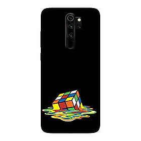 Ốp Lưng in cho Xiaomi Redmi Note 8 Pro Mẫu Rubik Màu Nước - Hàng Chính Hãng