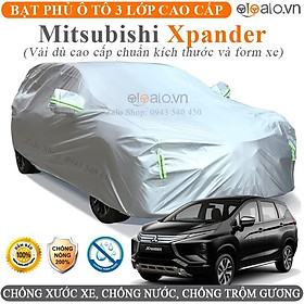 Bạt trùm che phủ xe ô tô Mitsubishi Xpander chuẩn 3 Lớp Cao Cấp Chống Nắng Nóng Nước Mưa Cháy Chống Bụi