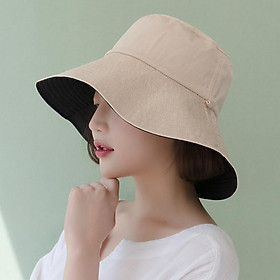 Nón vải rộng vành đội được 2 màu