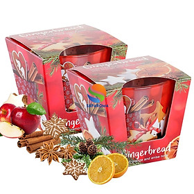 Combo 2 Ly nến thơm tinh dầu Bartek Gingerbread 115g QT06456 - bánh gừng, táo, quế, trang trí, thơm phòng, thư giãn, hỗ trợ khử mùi (giao mẫu ngẫu nhiên)