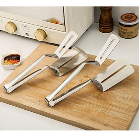 Xẻng Lật Đồ Rán, Kẹp Bít Tết cá chiên đa năng loại lớn inox 304 cao cấp siêu bền