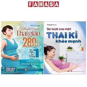 Hình ảnh Combo Sách Tri Thức Cho Một Thai Kì Khỏe Mạnh + Hành Trình Thai Giáo 280 Ngày - Mỗi Ngày Đọc Một Trang (Bộ 2 Cuốn)