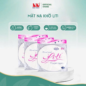 Mặt nạ khô Liti vải rayon mềm mịn 25 miếng (21x23cm) không hóa chất chuyên chăm sóc da mặt