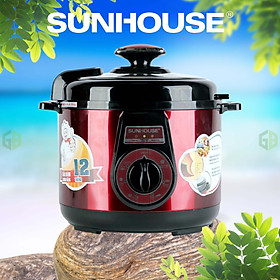 Mua Nồi Áp Suất Điện Đa Năng Sunhouse DNDSHD1552 - 5L (Đỏ Đen) - Hàng chính hãng