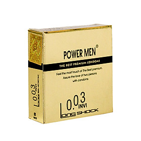 Bao Cao Su Power Men Siêu Mỏng 0.03 (Hộp 3 chiếc)