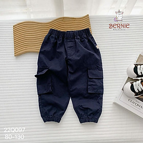 Quần Kaki bé trai túi hộp 1-6 tuổi nhiều màu hãng BERNIE, Quần dài cho bé kiểu dáng khỏe khoắn thời trang