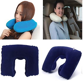 Bộ Gối Hơi Kê Cổ Bịt Mắt Bịt Tai Tiện Ích Trên Ô Tô1 (xanh đậm) - Phụ Kiện Oto, Xe Máy - Chăm Sóc Xe Hơi 206339 - - FS